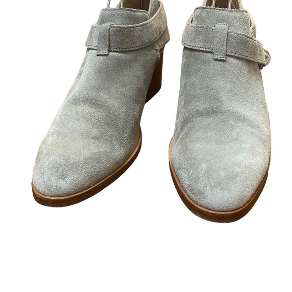 Rag & Bone Sz 37.5 Gray Wrap Around Harley Boots Booties - Picture 7 of 11